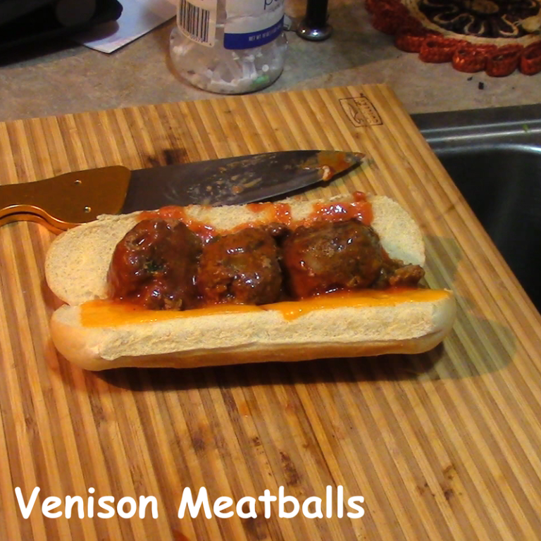 Venison Meatballs w/ Marinara Sauce